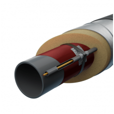 Труба в ППУ изоляции с греющим кабелем в полиэтиленовой оболочке тип 2 Ст3сп Ду20 26,8х2,8 мм ГОСТ 3262-75